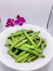 Stir - Fried String Beans features crispy string beans stir - fried to perfection at JCK Asia Kitchen & Bar, a Asian Cuisine restaurant in Chula Vista